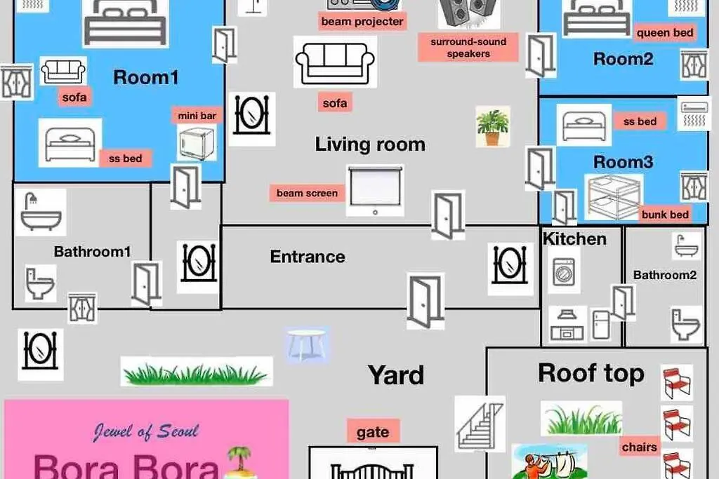 Bora Bora Apartment Seoul 0*,